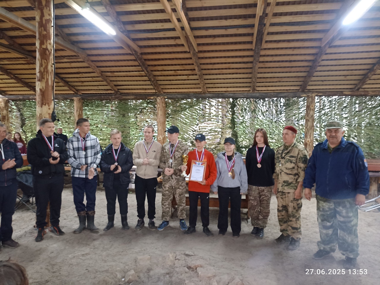 Военно- патриотический палаточный лагерь в с. Троицкий Сунгур.
